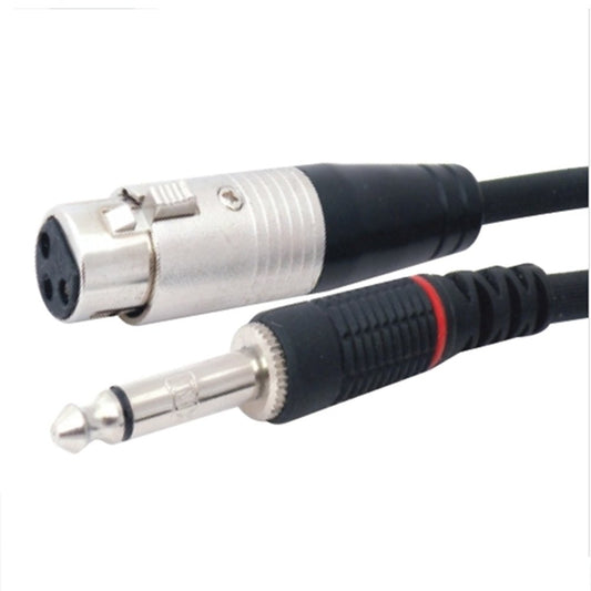 3 Pin Mic Extension Female Xlr To 6.3Mm P-38 Mono Male Cable 3 Mtr